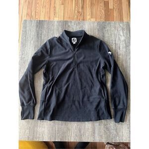 Footjoy Black 1/4 Zip Fleece Sterling Country Club Men’s Medium